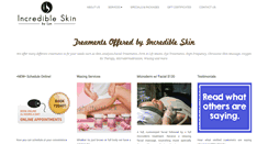 Desktop Screenshot of incredibleskinbylyn.com